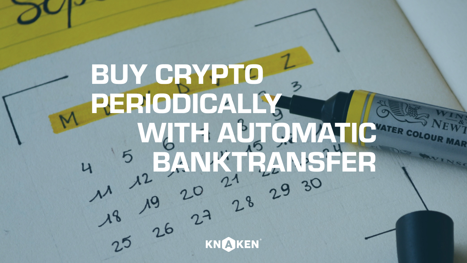 Buy crypto periodically, with an automatic banktransfer (DCA)