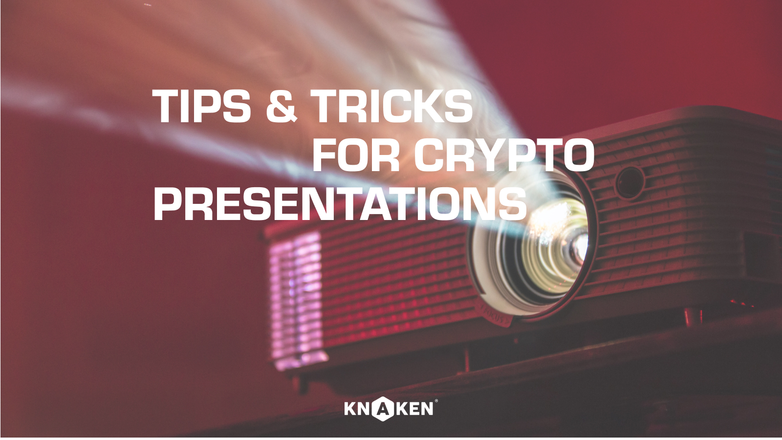 All tips for when you need to give a presentation about crypto
