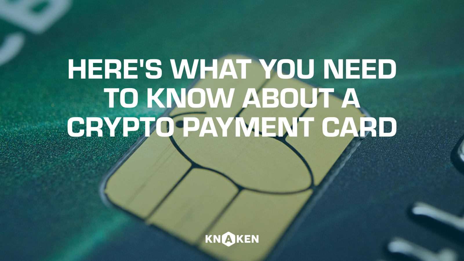 Here's What You Need to Know About a Crypto Payment Card